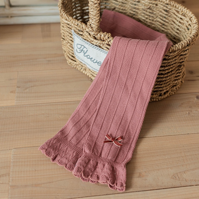 Quần tất len cho bé Không bàn co giãn tốt gắn nơ dễ thương cho bé _ Thế giới đồ của Bé