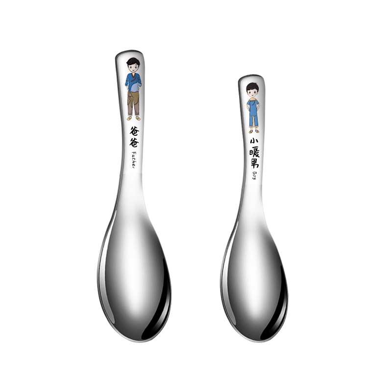 Muỗng Ăn Cơm Bằng Thép Không Gỉ 304 Cao Cấp Cho Gia Đình