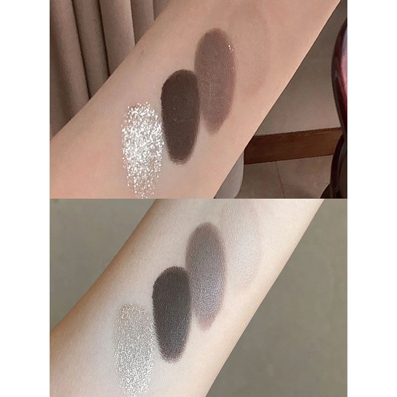 Bảng Phấn Mắt Bốn Màu Khói Phong Cách Mới 2023 Màu Đất / Màu Lì / Màu Trắng Hàng Ngày soaking olive Dễ Sử Dụng