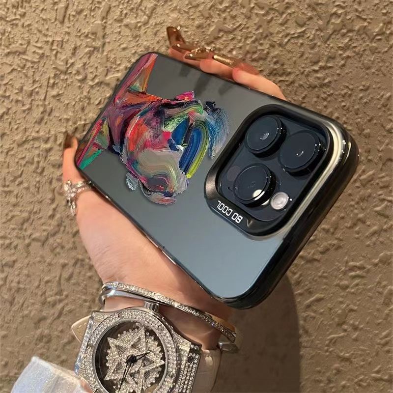 Phù Hợp Ốp Điện Thoại Màu Bạc Sáng Tạo Cho Iphone 15Promax 14pro 13plus 12pro 11