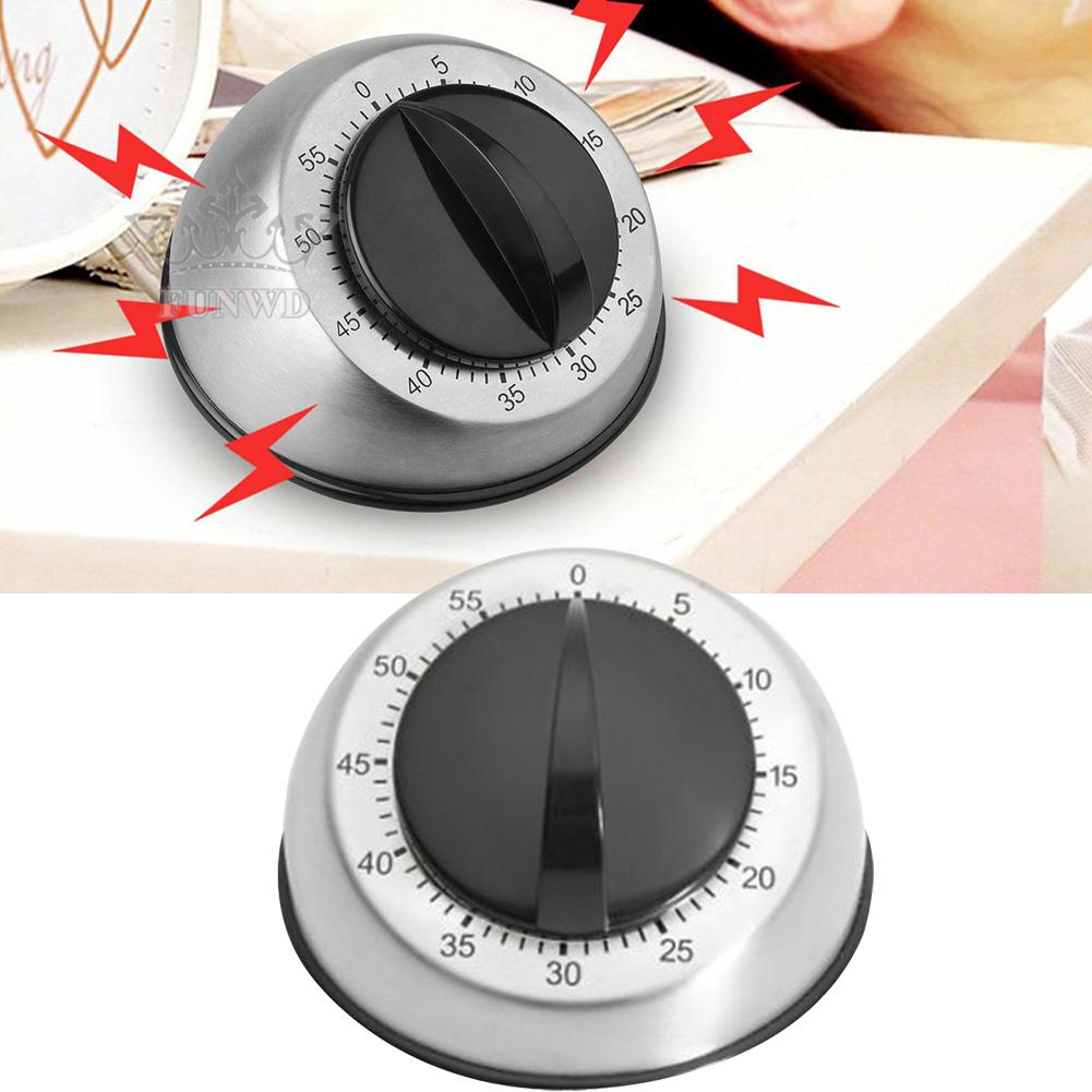 Kitchen Timer Kitchen Tools Mechanical Stainless Steel Cooking Time Manager