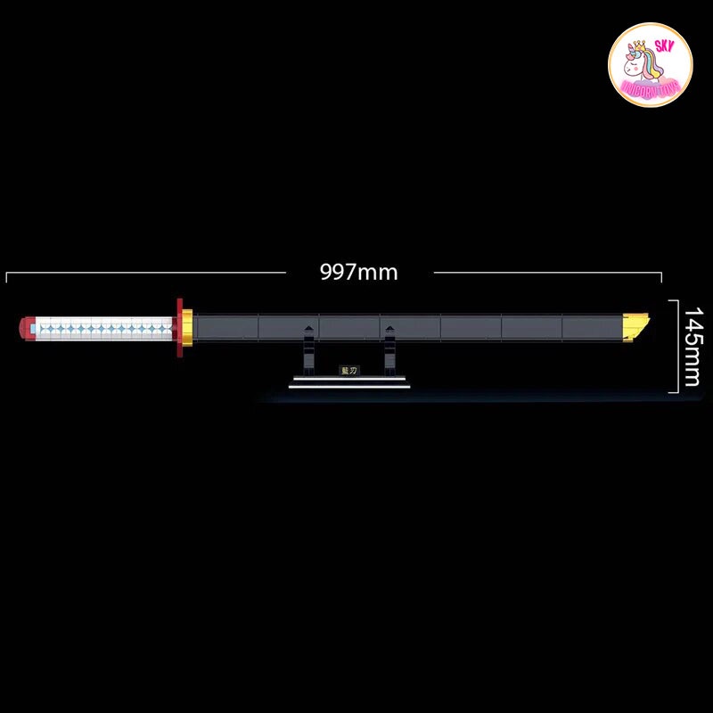 Đồ Chơi Lắp Ráp Kiểu LEGO Mô Hình Thanh Gươm Diệt Quỷ Của Thủy Trụ Tomioka