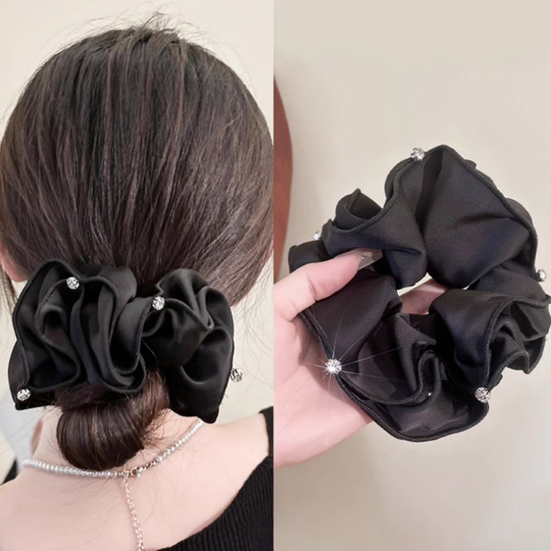 Sang Trọng Dây Buộc Tóc Đính Đá Lấp Lánh Dành Cho Nữ