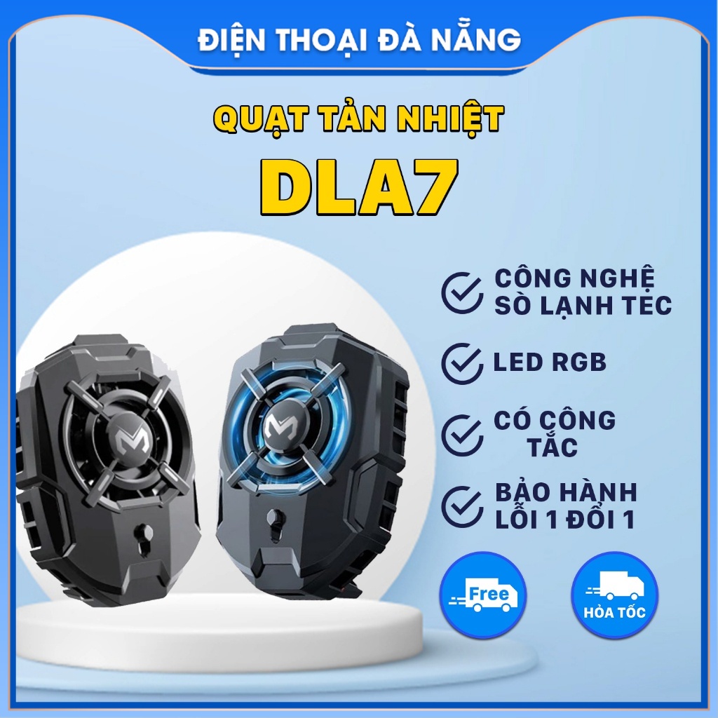 Quạt Tản Nhiệt Điện Thoại Sò Lạnh Memo DLA7  - Tốc Độ Mạnh