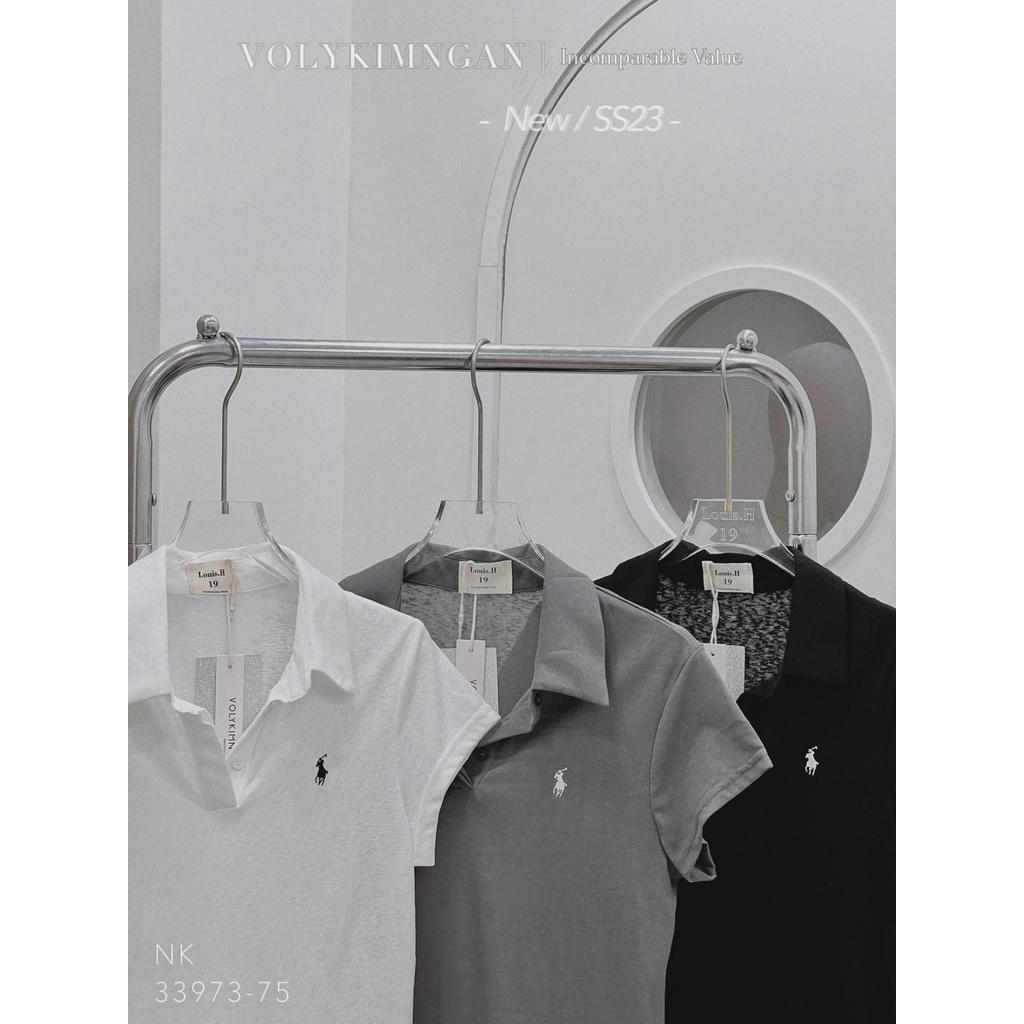 Áo polo giấy lau.ren lo.uis