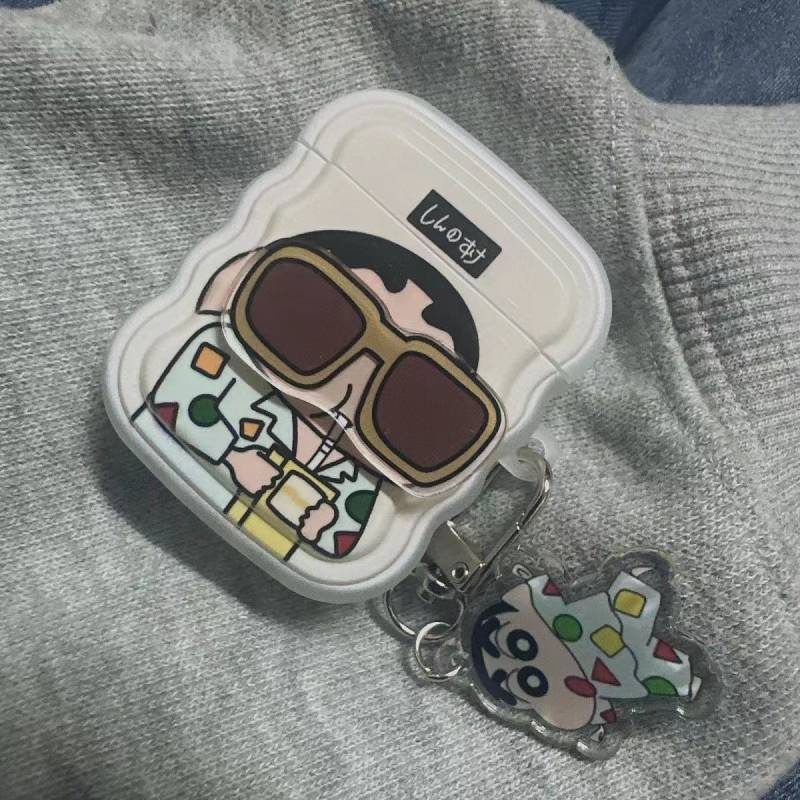 Vỏ Bảo Vệ Hộp Sạc Tai Nghe airpods 1 / 2 / 3 / Pro2 2022 Hình Cậu Bé Bút Chì Dễ Thương