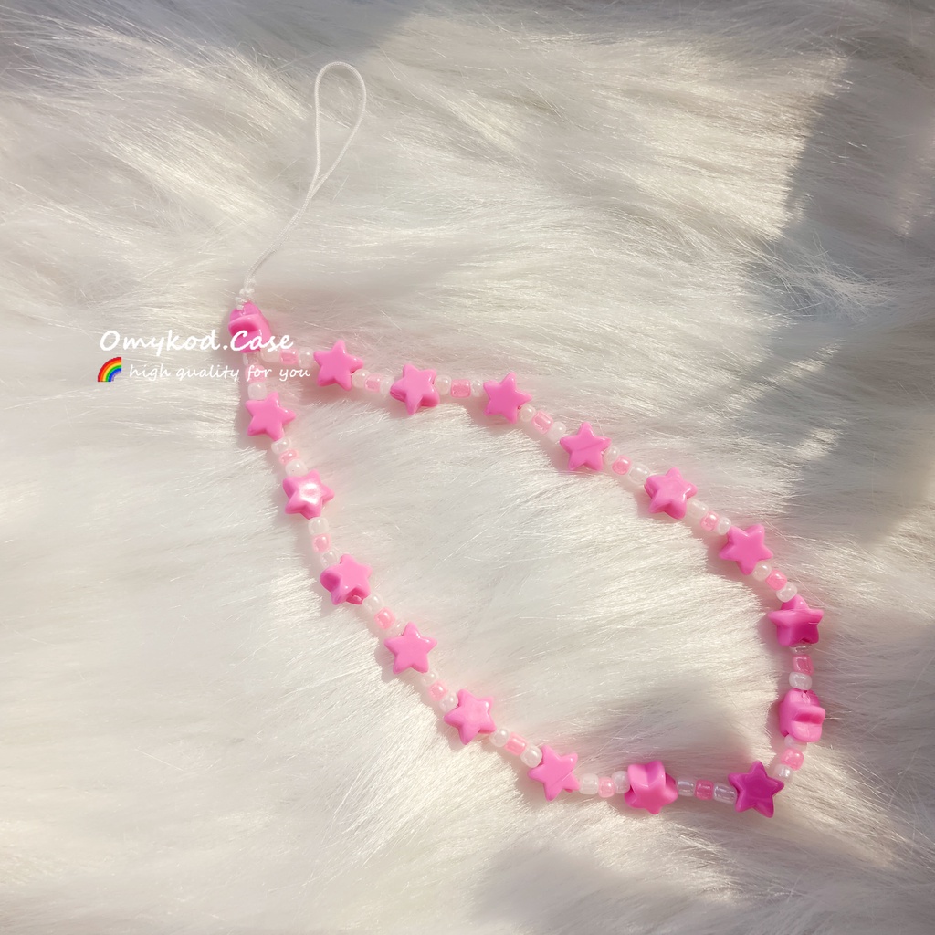 Chuỗi Hạt handmade Nhiều Màu Sắc Dùng Để Trang Trí Tai Nghe / Điện Thoại Di Động