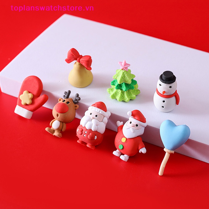 Set 4 / 5 / 8 Cục Tẩy Hình Ông Già Noel / Người Tuyết / Găng Tay 3d Dễ Thương Sáng Tạo Thích Hợp Làm Quà Tặng Văn Phòng / Trường Học vn