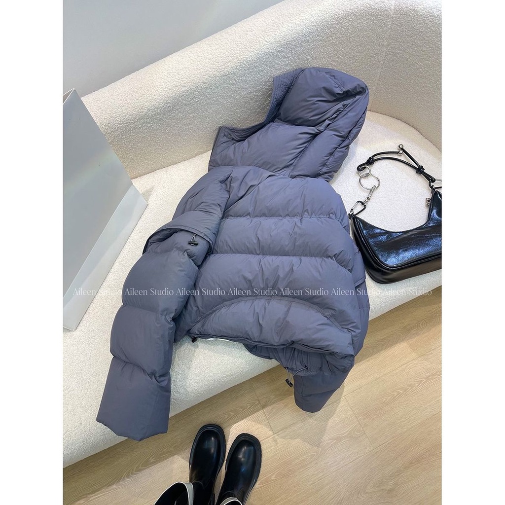 Thời Trang Áo Khoác Phao cotton Dày Dặn Có Nón Phong Cách Hàn Quốc 2023