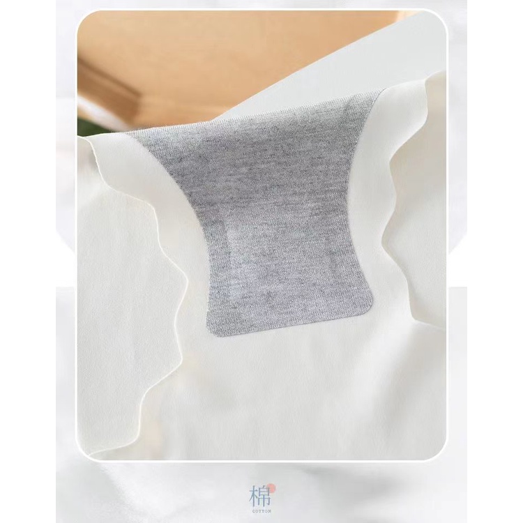 Quần lót nữ cotton Trơn Lưng Vừa Không Đường May Cỡ Lớn m-xl Thoáng Khí Chống Vi Khuẩn Gợi Cảm Mùa Hè @