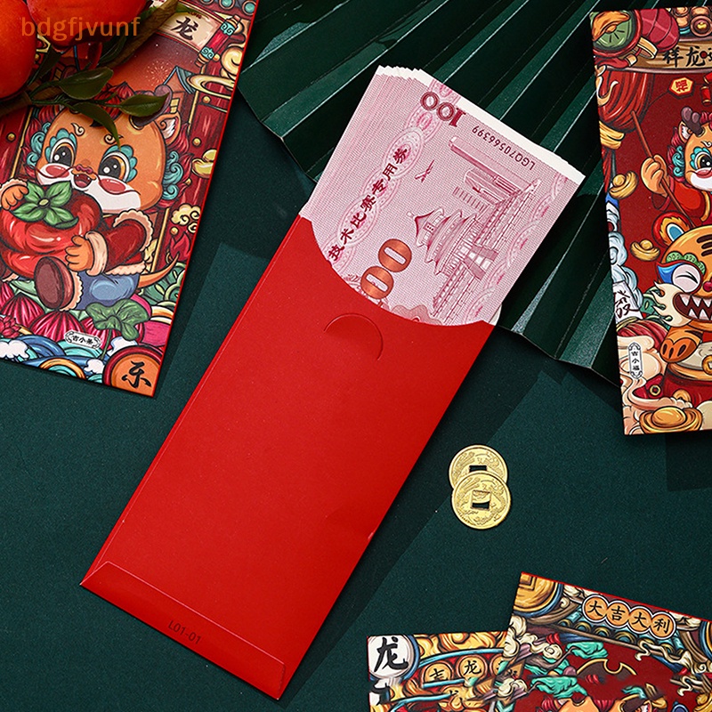 Set 6 bao Lì Xì Đỏ May Mắn Cho Năm Mới 2024