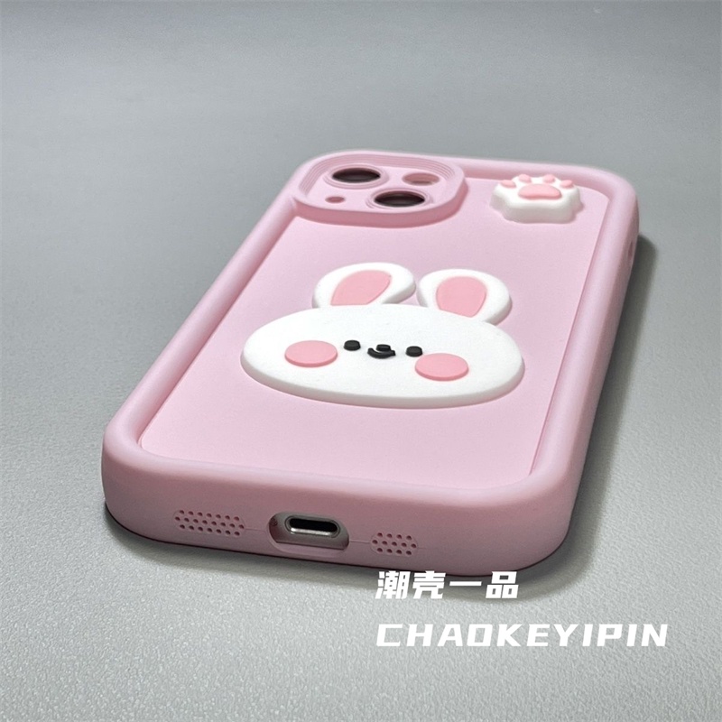Phù Hợp Ốp Điện Thoại Họa Tiết Chân Thỏ Dễ Thương Cho iphone 11 12 pro max x xr xs max se 7 plus 8 plus 13 pro max 14 pro max