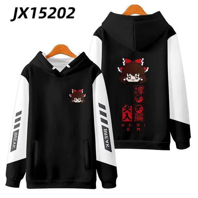Áo Khoác hoodie Có Khóa Kéo In Họa Tiết anime touhou project 3d Phong Cách harajuku Cho Nam Và Nữ