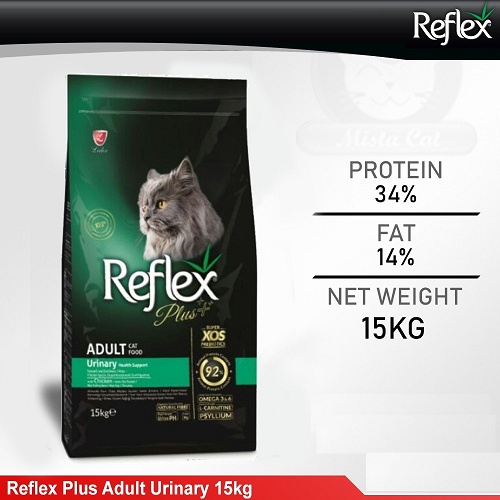 Thức ăn hạt reflex plus cho mèo lớn và mèo con gà, cá hồi, tiêu búi lông, Reflex PLUS 0.5kg và 1.5kg