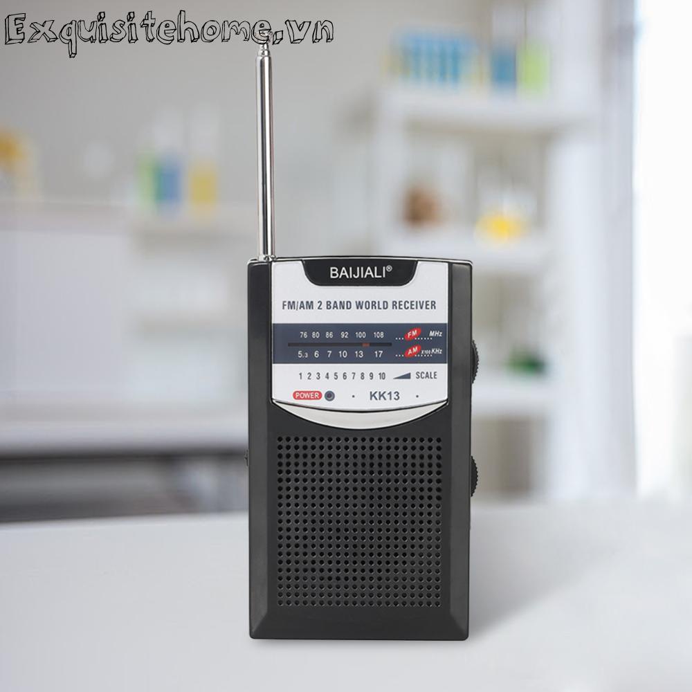 Radio Kỹ Thuật Số Băng Tần Kép mini Có Ăng Ten Thu Sóng am / fm Sử Dụng Ngoài Trời
