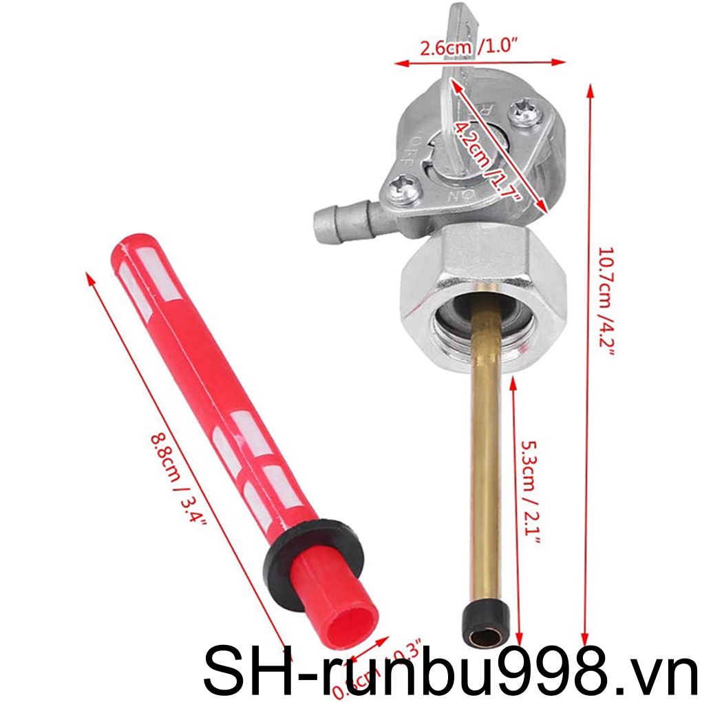 Công Tắc Van Bình Nhiên Liệu Bằng Nhôm Thay Thế Tiện Dụng Cho Xe Hơi / Xe Máy