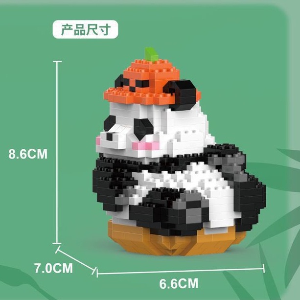 Lego Bộ Đồ Chơi Lắp Ráp Mô Hình Gấu Trúc Hoa lan Dành Cho Trẻ Em