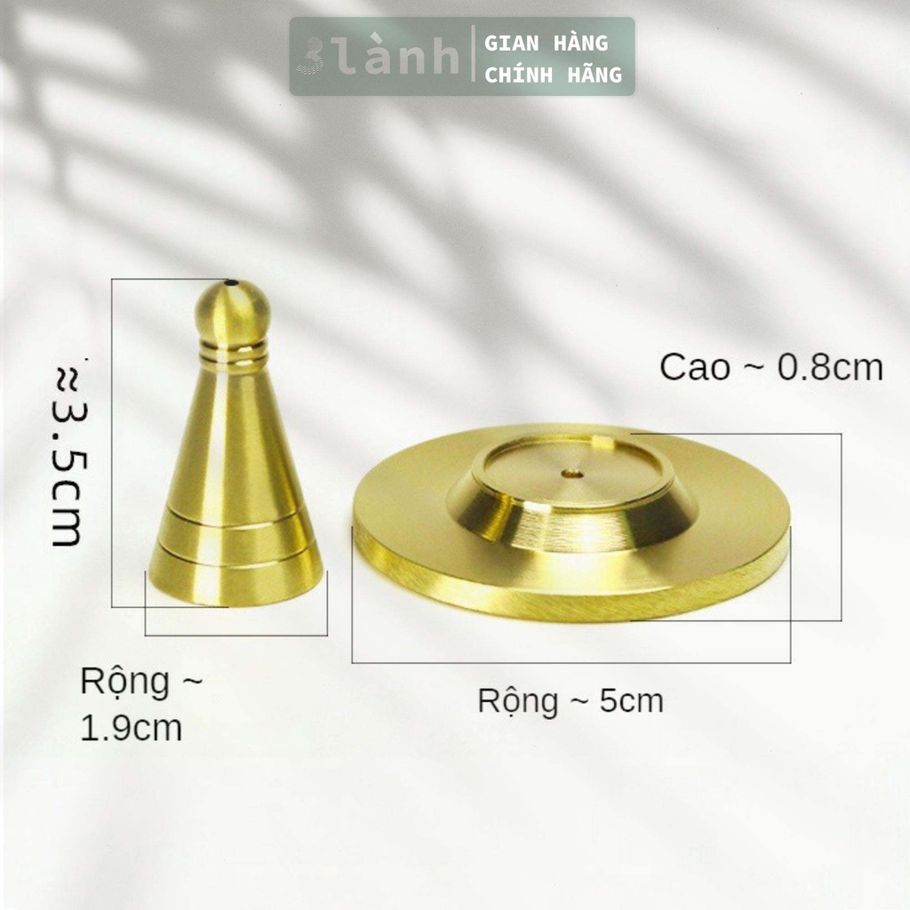 Khuôn Tạo Hình Trầm Nụ Hình Chóp ĐồngNguyên Chất Tạo Khối Hình Chóp Dễ Dàng Xông Trầm Thư Giãn 3 Lành Quà 12.12