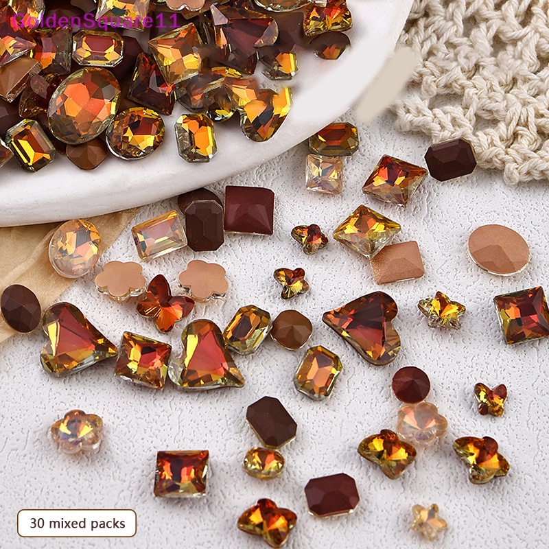 Bộ 30 Hạt Đá 3d Lấp Lánh Trang Trí Móng Tay Nghệ Thuật Cho Nữ