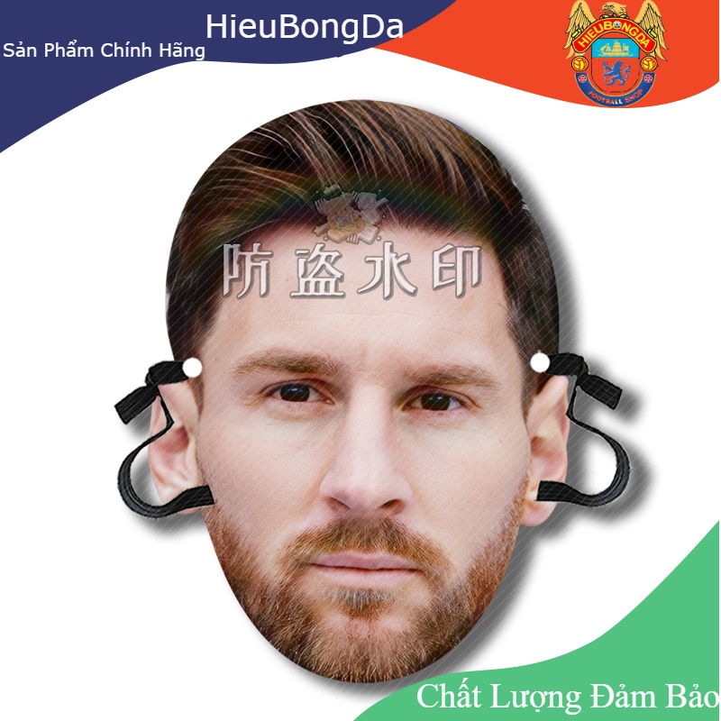 Mặt nạ Messi Ronaldo Neymar Mbappe , Kevin De Bruyner , Harry Kane dành cho fan hâm mộ các siêu sao bóng đá