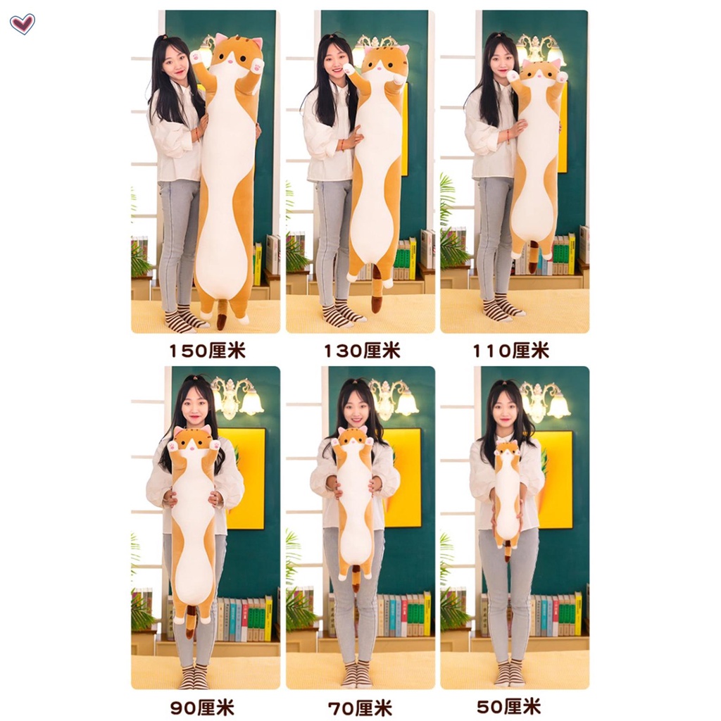 Mèo Nhồi Bông Dáng Dài Mềm Mại Thân Thiện Với Làn Da