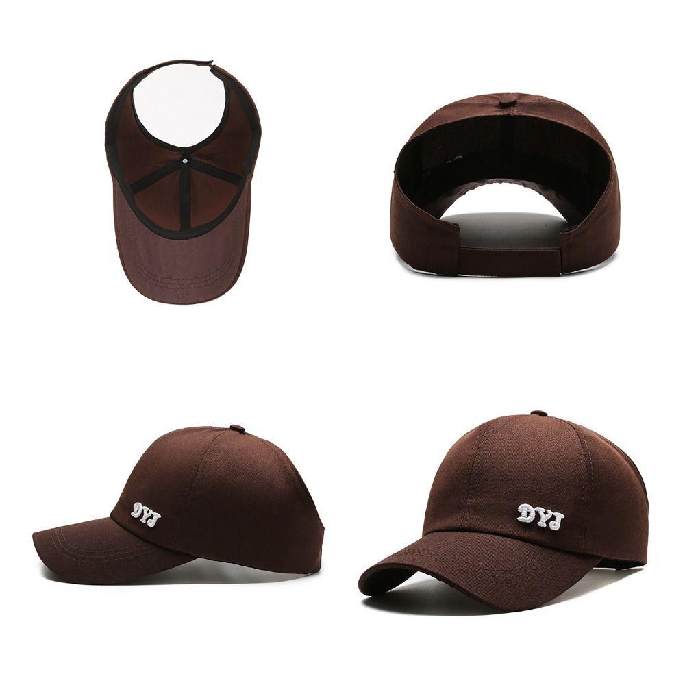 Mũ Lưỡi Trai cotton Hở Chóp Thêu Chữ rowan1 Có Thể Điều Chỉnh Kích Cỡ Thời Trang Cho Nam Và Nữ