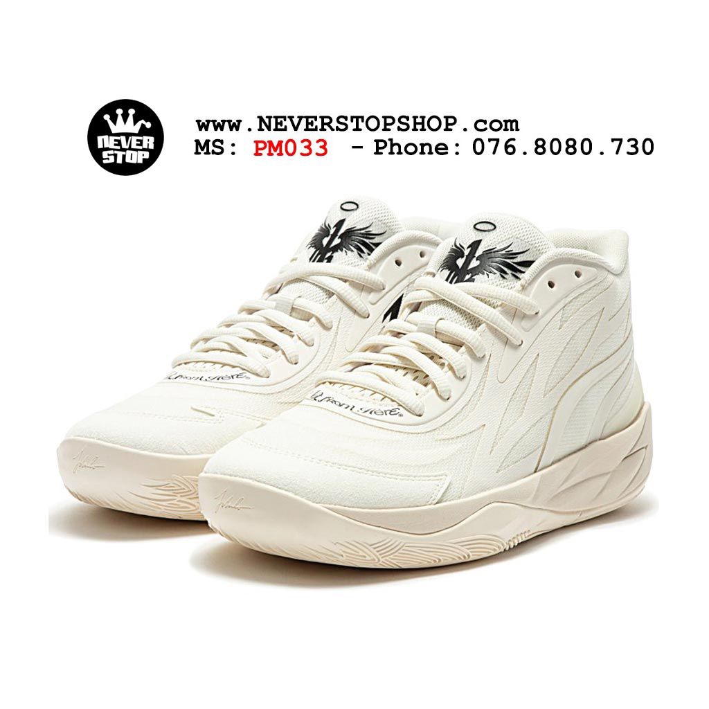Giày bóng rổ PM MB 02 WHISPERS trắng cực đẹp, bản đẹp chất lượng cao nhất giá rẻ  | NeverStopShop.com