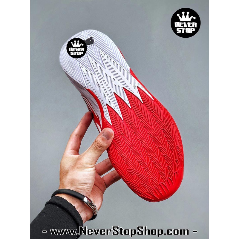Giày bóng rổ PM MB 02 trắng đỏ mẫu mới, đế rít bám sân chuyên chơi indoor outdoor  | NeverStopShop.com