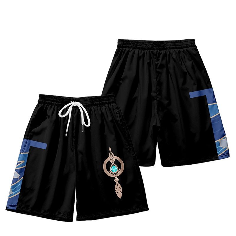 Genshin Áo Thun kimono Quần Short Hóa Trang haori Phong Cách Đường Phố Cá Tính