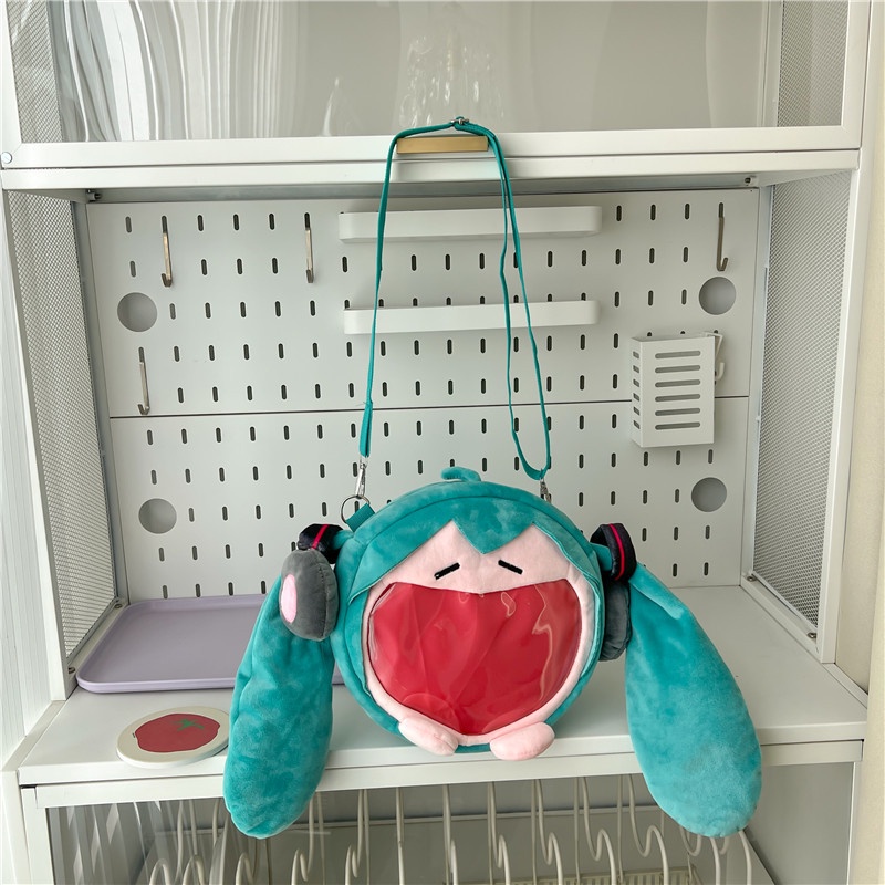 Túi Đựng Mỹ Phẩm 24cm Hình hatsune miku Xinh Xắn
