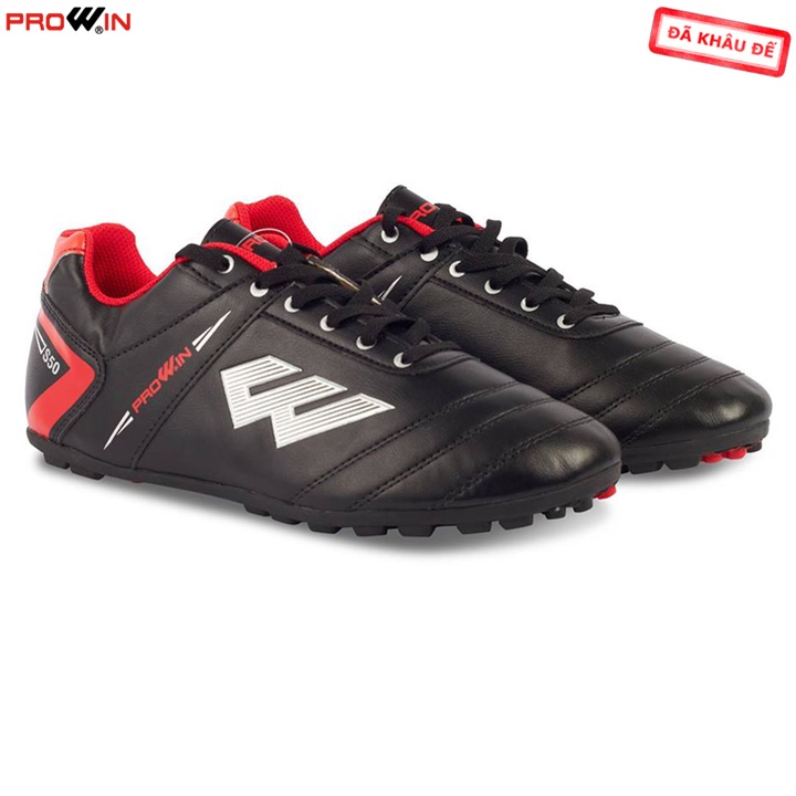 Giày đá bóng Prowin S50 đen trẻ em kèm tất bóng đá cao cổ - nhà phân phối chính !