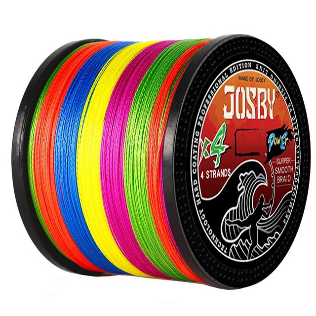 Josby Cuộn Dây Câu Cá Bện 4 Sợi 300m 500m 1000m 100% pe x4 8-80lb Posca
