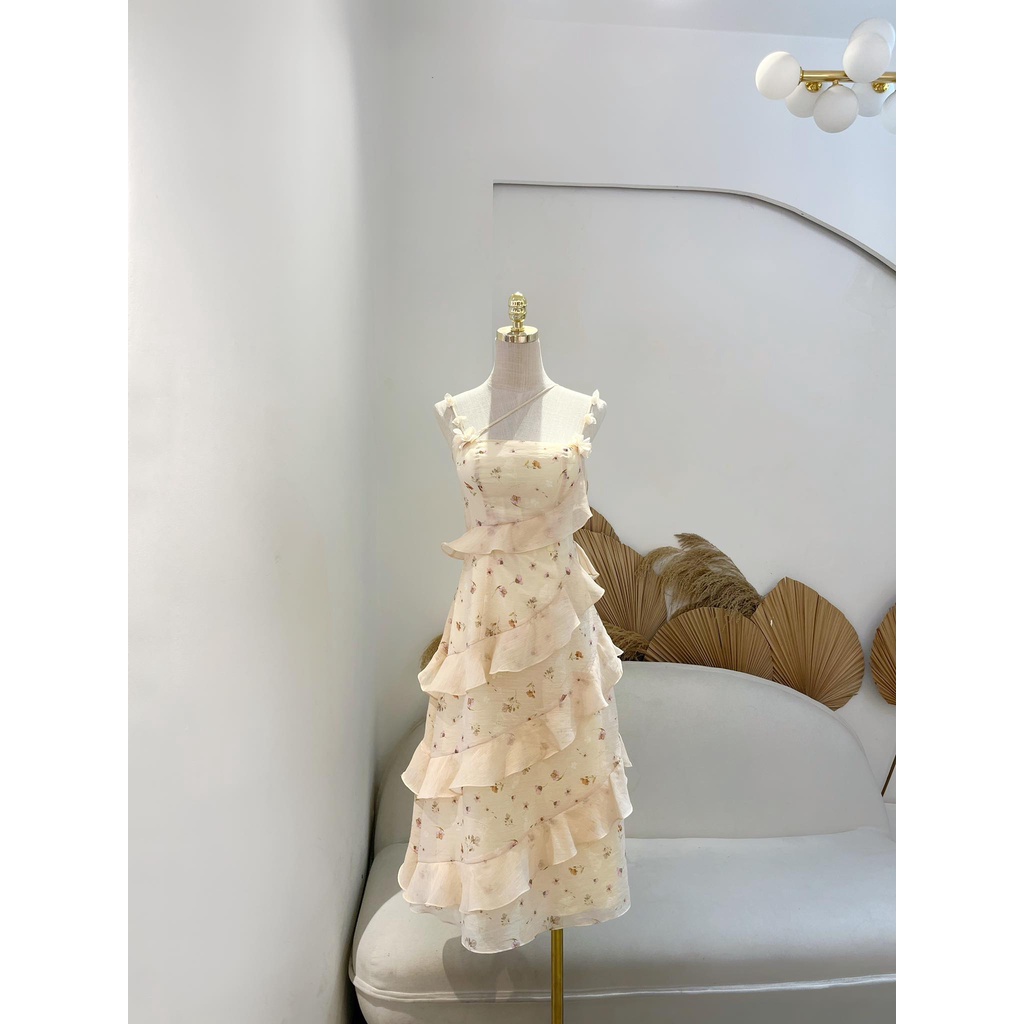 TIELA Đầm váy hoa nhún bèo-Belinda Dress