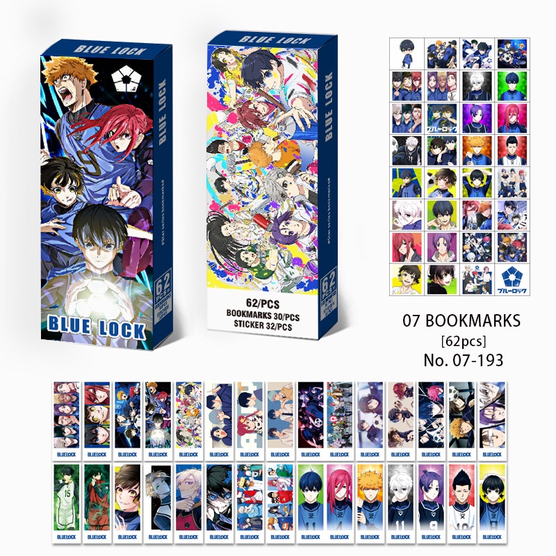 Genshin, ONE PIECE,BLUE LOCK, OSHI NO KO, My Hero Academia, Haikyuu!! NARUTO, Jujutsu Kaisen,Tokyo Revengers, Chainsaw Man, Demon Slayer Bookmark Stickers