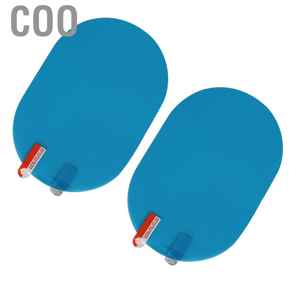Coo Qii lu 2x PET 100x150mm Car Rearview Mirror Rainproof  -Fog Protective Film Rain