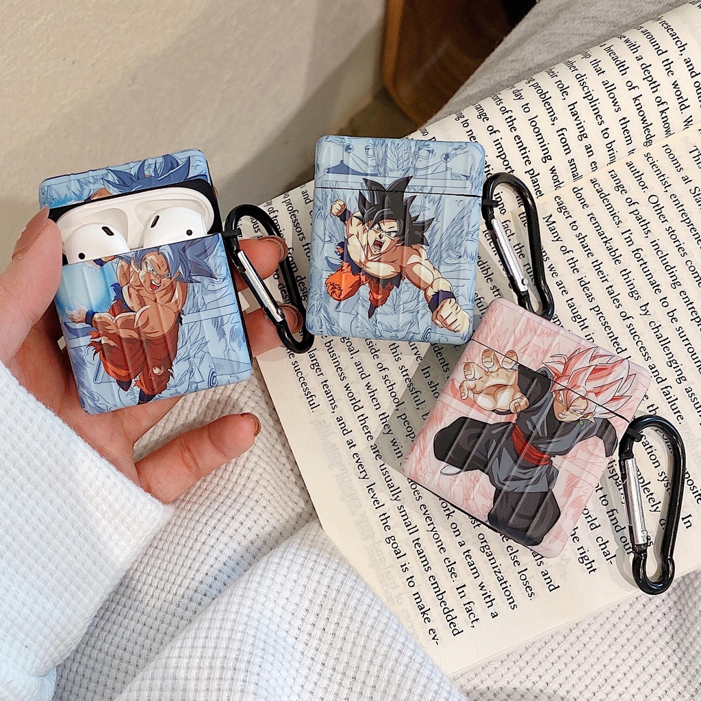 Hoạt Hình Vỏ Bảo Vệ Hộp Sạc Tai Nghe airpods pro 1 / 2 pro2 3rd Hình Vali Chống Sốc Hình son goku