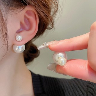 Bông Tai Mạ Bạc 925 Đính Ngọc Trai Sang Trọng Thời Trang