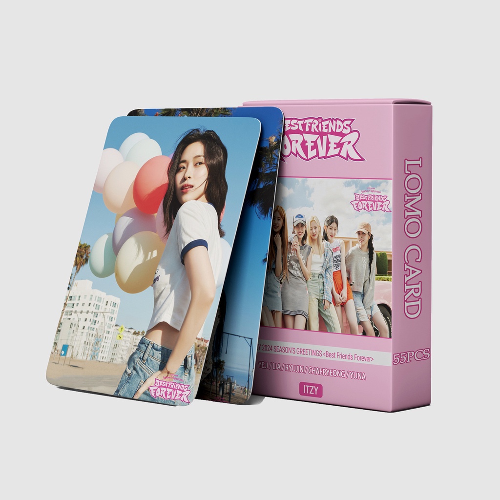 ITZY BEST FRIENDS FOREVER 2024 Season's Greetings Photocard Sugar-holic & Crazy in Love Lomo Card Postcard