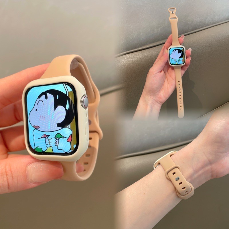 Dây Đeo Thay Thế Bằng Nhựa Mềm Mỏng Cho iwatch series 9 ultra 8 7 6 5 4 3 2 49mm 45mm 41mm 44mm 38mm 42mm 49mm