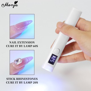 Monja Đèn led uv Sấy Khô Sơn Móng Tay mini Có Màn Hình led Hiển Thị Nhanh Chóng