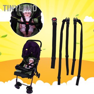 TinyLand Xe đẩy em bé có thể điều chỉnh Dây đeo an toàn Ghế ăn trẻ đai 5 điểm cho Pram cmman