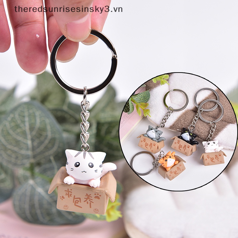 Móc Khóa Hình Mèo Hoạt Hình Đáng Yêu Thời Trang