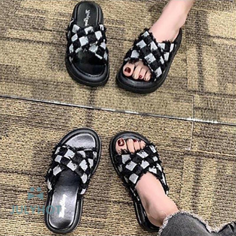 Dép Quai Chéo Đế Dày Chống Trượt Thời Trang Cho Nữ vn