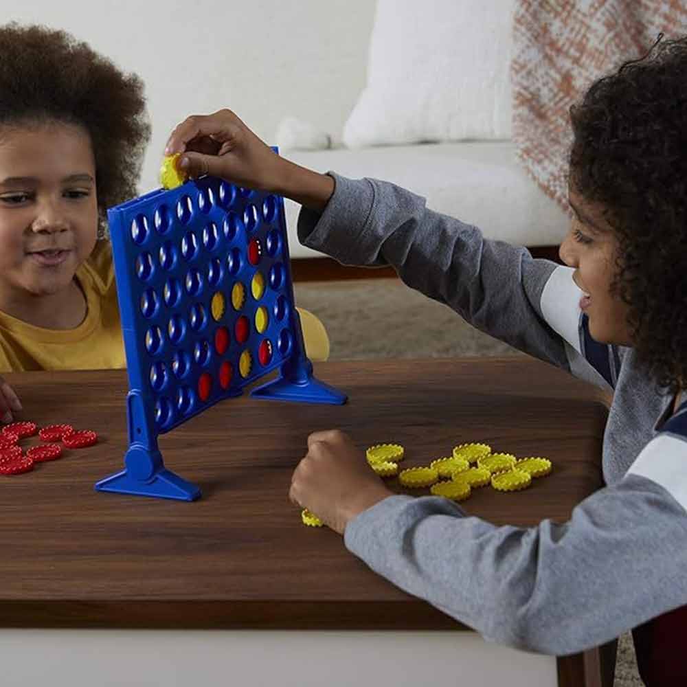 Connect 4 In A Line Chess Game Children's Educational Toys Foldable Lined Up Three-dimensional Desktop Board Games
