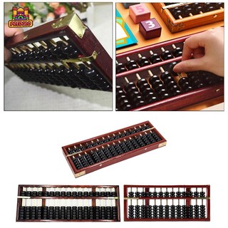 Bàn tính bằng gỗ 13 / 15 / 17 thanh kiểu vintage nhật bản