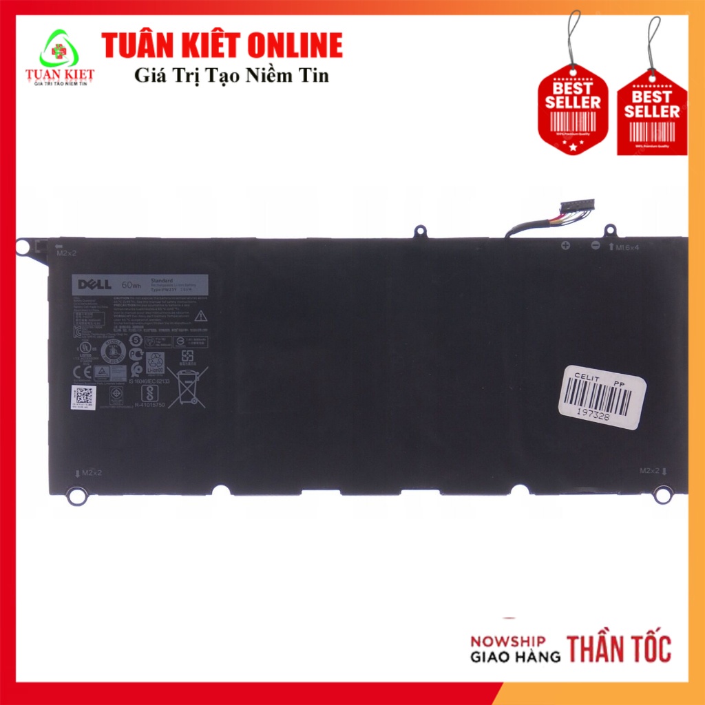 Pin Dell XPS 13 9360 JD25G 0N7T6 0DRRP RWT1R 90V7W 090V7W