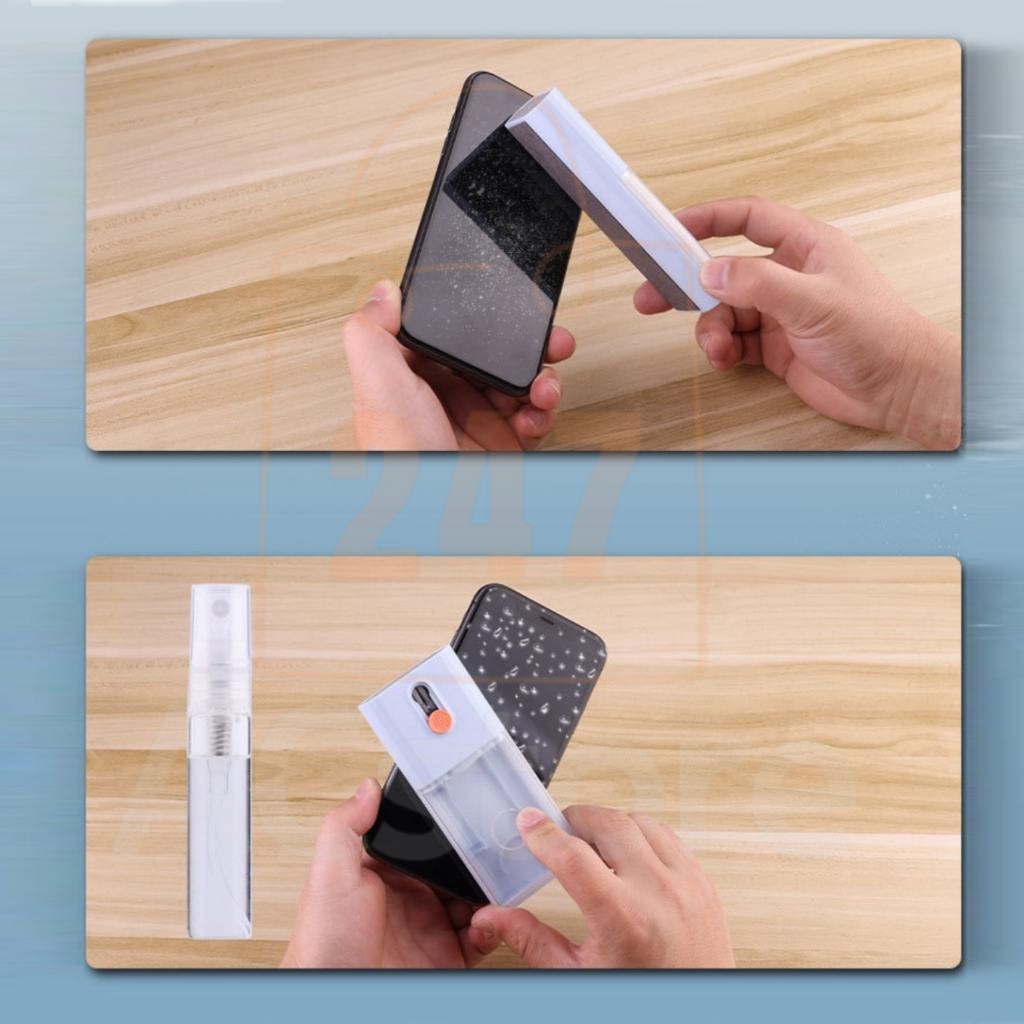 Bình xịt vệ sinh làm sạch màn hình điện thoại - Bộ dụng cụ vệ sinh Laptop Bàn phím Tai nghe đa năng 10in1 ABshop365