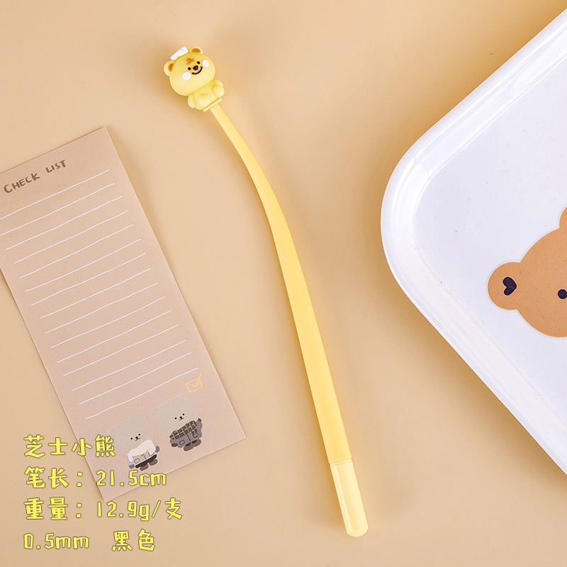 Bút bập bênh gấu dễ thương Bút thi đồ dùng học sinh văn phòng phẩm sáng tạo Văn phòng phẩm phần thưởng quà tặng năm mới