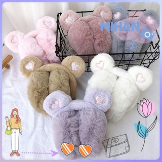 Chụp Tai Lông Xù Dày Dặn Ấm Áp Xinh Xắn Cho Bé mihan1 Sự Bảo Vệ