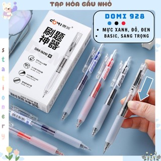 Bút gel DOMI DM-928 basic mực xanh, đỏ, đen [taphoagaunho]